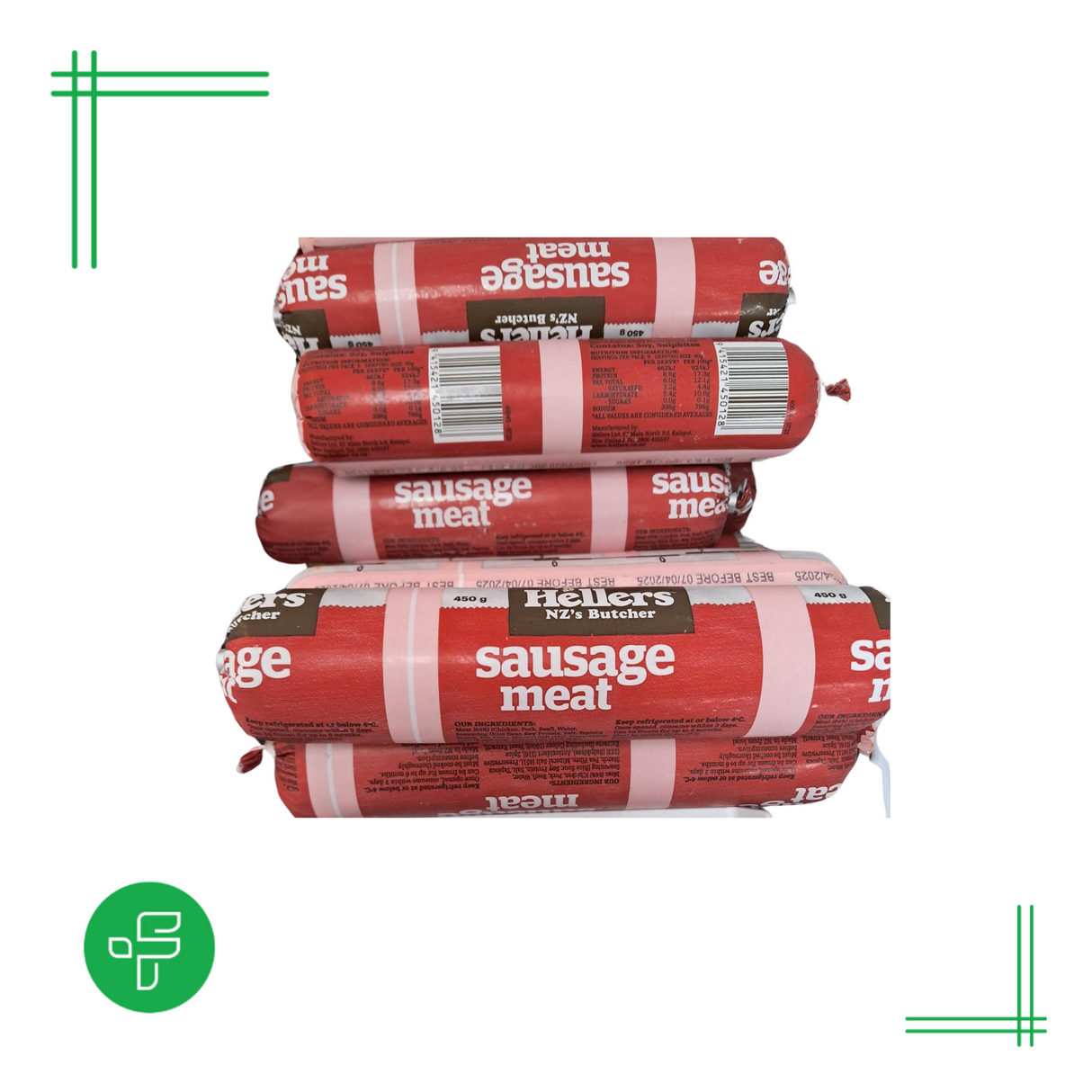 Hellers Sausage Meat 450g